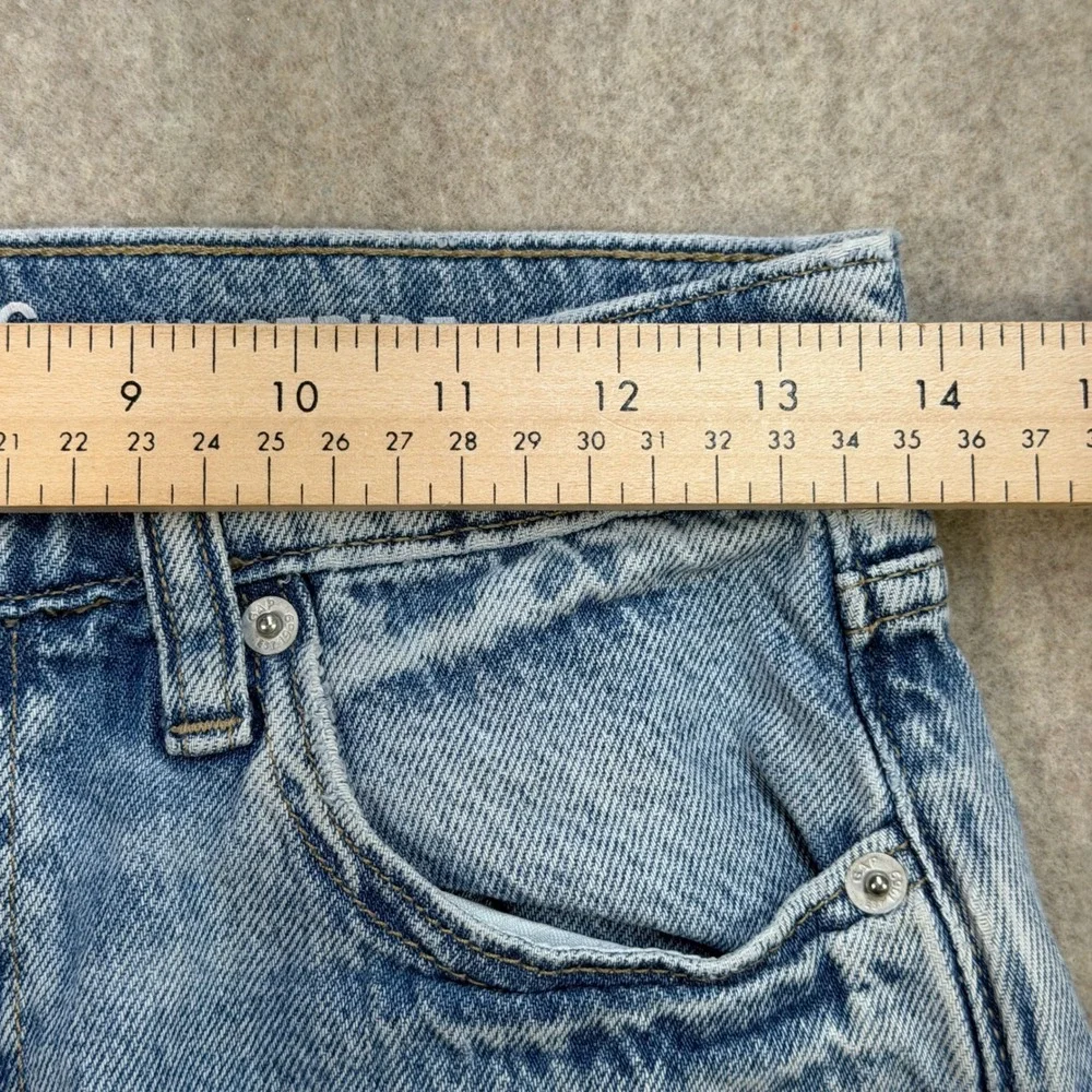Gap Jeans Girls 16 Slim Low Stride Blue Baggy Distressed Y2K Skater Streetwear